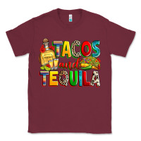 Burgundy tacos and tequila Classic Tee - RanaPortraitStore