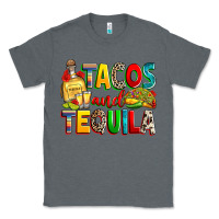 Charcoal Heather tacos and tequila Classic Tee - RanaPortraitStore