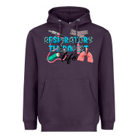Plum Western Respiratory Therapist Life Heavyweight Hoodie - LillyAllenDesigns