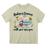 Mossy reading is dreaming with your eyes open Heavy Core Tee - MaliasSmallBusiness