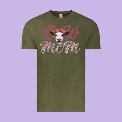 Cow Mom Vintage Tee Designed By Bettercallsaul