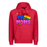 Cardinal I love my moms Premium Hoodie - FaDigitalArtStudio