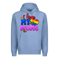 Colony Blue I love my moms Premium Hoodie - FaDigitalArtStudio