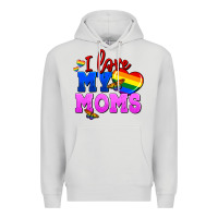Dove Grey I love my moms Premium Hoodie - FaDigitalArtStudio