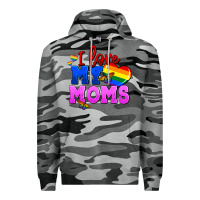 Slate Camo I love my moms Premium Hoodie - FaDigitalArtStudio