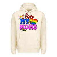 Tofu I love my moms Premium Hoodie - FaDigitalArtStudio