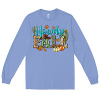 Colony Blue Western howdy Fall Long Sleeve Tee - NancyCooperArtShop