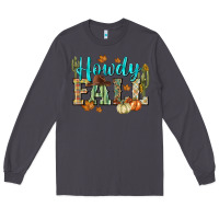 Smoke Western howdy Fall Long Sleeve Tee - NancyCooperArtShop