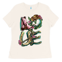 Bone love boots horseshoe cowboy Ladies Tee - NancyCooperArtShop