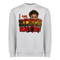 Heather Grey i am black history black boy peekaboo juneteenth Heavyweight Sweatshirt - CowGirlArtShop