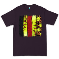 Plum softball brushstroke Premium Tee - NancyCooperArtShop
