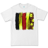 White softball brushstroke Premium Tee - NancyCooperArtShop