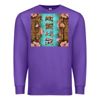 Purple Western Mama Pink Roses Mother's Day Premium Sweatshirt - LillyAllenDesigns