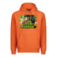 Carrot let's get lucked up charolais and black angus bull Premium Hoodie - RanaPortraitStore
