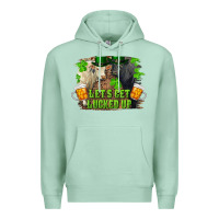 Seafoam let's get lucked up charolais and black angus bull Premium Hoodie - RanaPortraitStore