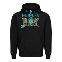 Black Mama's boy Mother's Day Zipper Hoodie - FaDigitalArtStudio