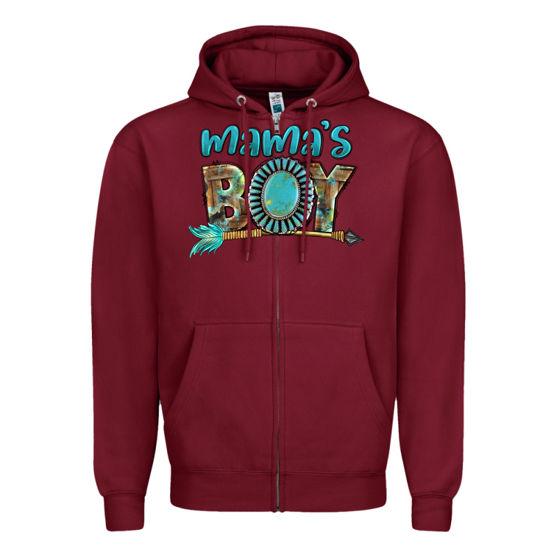 Mama's Boy Mother's Day Zipper Hoodie by FaDigitalArtStudio | Teevron