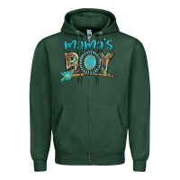 Sports Green Mama's boy Mother's Day Zipper Hoodie - FaDigitalArtStudio