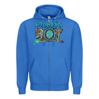 True Royal Mama's boy Mother's Day Zipper Hoodie - FaDigitalArtStudio