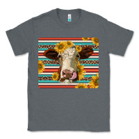 Charcoal Heather serape leopard hereford cattle mousepad Classic Tee - Jasminsmagicworld