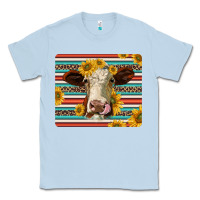 Dusty Blue serape leopard hereford cattle mousepad Classic Tee - Jasminsmagicworld