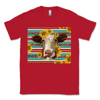 Red serape leopard hereford cattle mousepad Classic Tee - Jasminsmagicworld