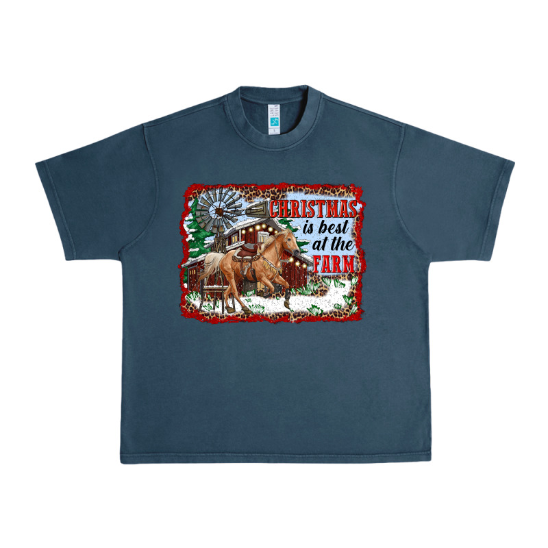 Christmas Is Best At The Farm Urban Heavy Tee by RanaPortraitStore | Teevron