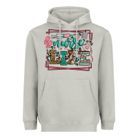Moon Dust Nurse life leopard frame Heavyweight Hoodie - LillyAllenDesigns