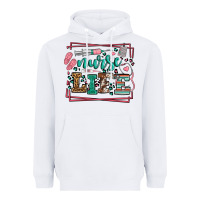 White Nurse life leopard frame Heavyweight Hoodie - LillyAllenDesigns