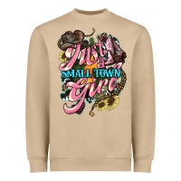 Mushroom Just a small town girl Heavyweight Sweatshirt - HowdyJamesFarm