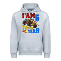 Heather Grey i'am five truck yeah Urban Hoodie - Artiststas