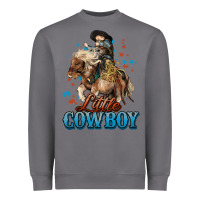 Storm Little Cowboy Midilli Horse kid boy Heavyweight Sweatshirt - HowdyJamesFarm