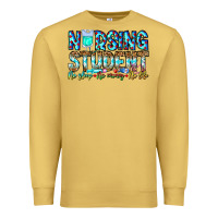 Antique Gold Nursing Student No Sleep No Money No Life Premium Sweatshirt - CowhideDigitalArt