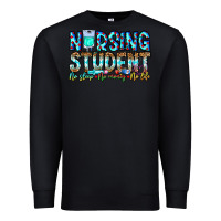Black Nursing Student No Sleep No Money No Life Premium Sweatshirt - CowhideDigitalArt