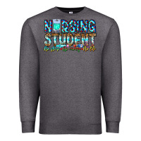 Charcoal Heather Nursing Student No Sleep No Money No Life Premium Sweatshirt - CowhideDigitalArt