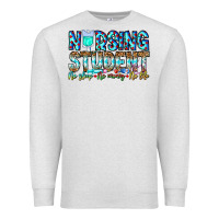 Oatmeal Heather Nursing Student No Sleep No Money No Life Premium Sweatshirt - CowhideDigitalArt