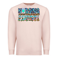 Pale Pink Nursing Student No Sleep No Money No Life Premium Sweatshirt - CowhideDigitalArt