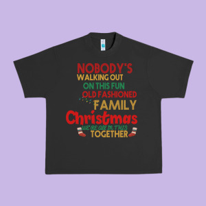 Nobody's Walking Out Old Fashioned Family Urban Heavy Tee Designed By Bettercallsaul