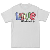 Dove Grey love real estate life Premium Tee - MaliasSmallBusiness