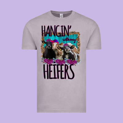 Hangin With My Heifers Vintage Tee Designed By Bettercallsaul