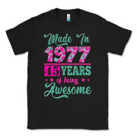 Black made in 1977, 45 years of being awesome Classic Tee - Jasminsmagicworld