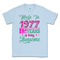 Dusty Blue made in 1977, 45 years of being awesome Classic Tee - Jasminsmagicworld