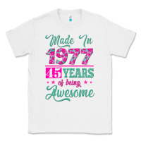 White made in 1977, 45 years of being awesome Classic Tee - Jasminsmagicworld