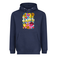 Navy Mama Heavyweight Hoodie - CowhideDigitalArt