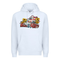 White kentucky 4th of july Premium Hoodie - FaDigitalArtStudio