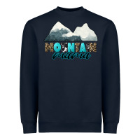 Navy Mountain Mama Heavyweight Sweatshirt - CowGirlArtShop