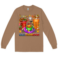 Toasted Coconut Happy Hallothanksmas coffee cups Long Sleeve Tee - texasbilliewilder