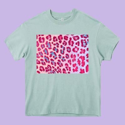 Leopard Background Pink Shimmer 3200x2400 Heavy Core Tee Designed By Adodesignshop