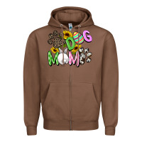 Chestnut Dog mom Easter Mother's Day Zipper Hoodie - FaDigitalArtStudio