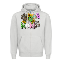 Dove Grey Dog mom Easter Mother's Day Zipper Hoodie - FaDigitalArtStudio